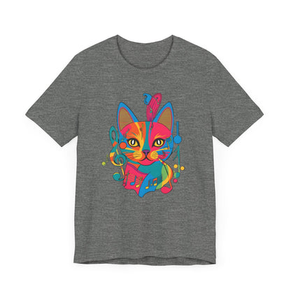 Colorful Cat V T-Shirt