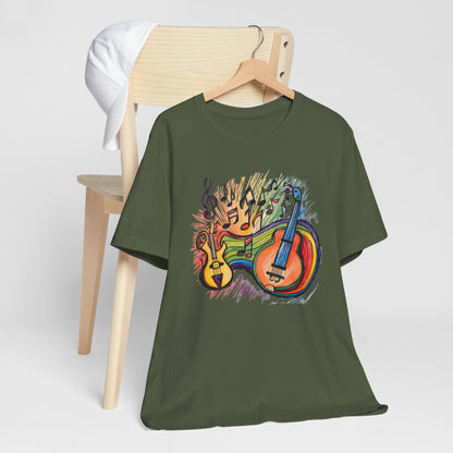 Color Guitars and Notes T-Shirt