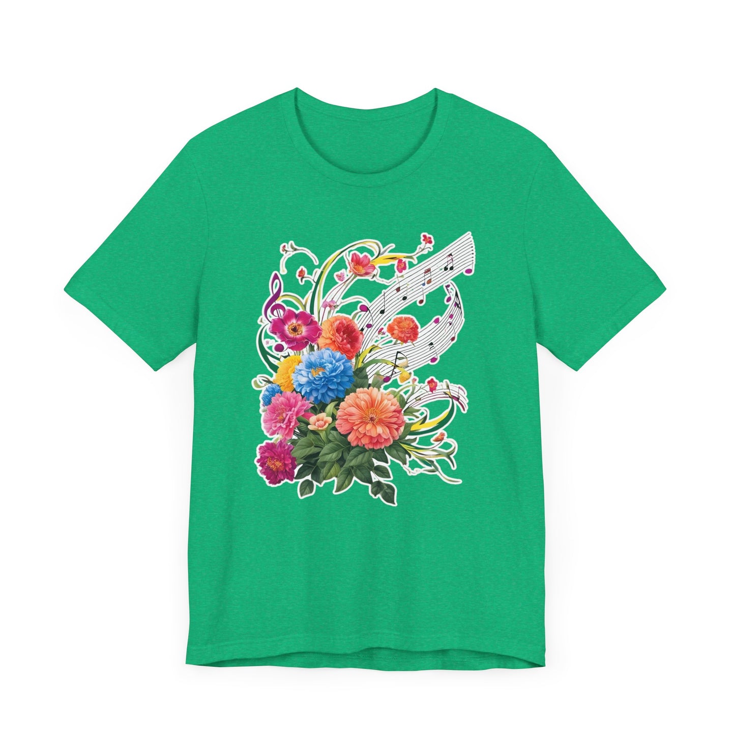 Flower and Music V T-Shirt