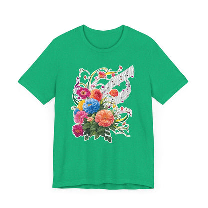 Flower and Music V T-Shirt