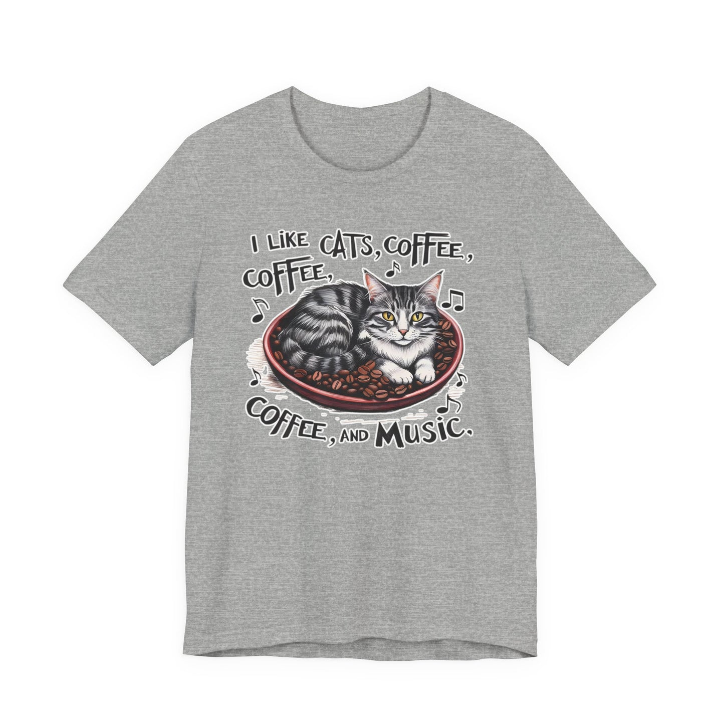 Coffee, Cats and Music III T-Shirt