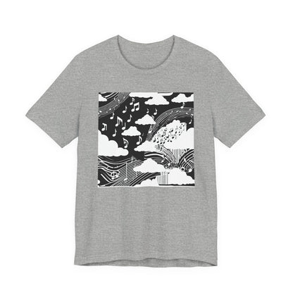 White Music Clouds T-Shirt