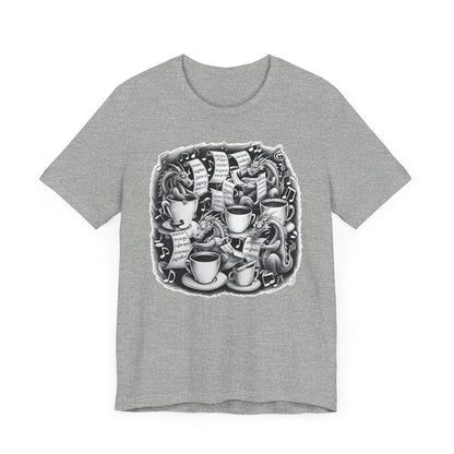 Dragons and Coffee V T-Shirt