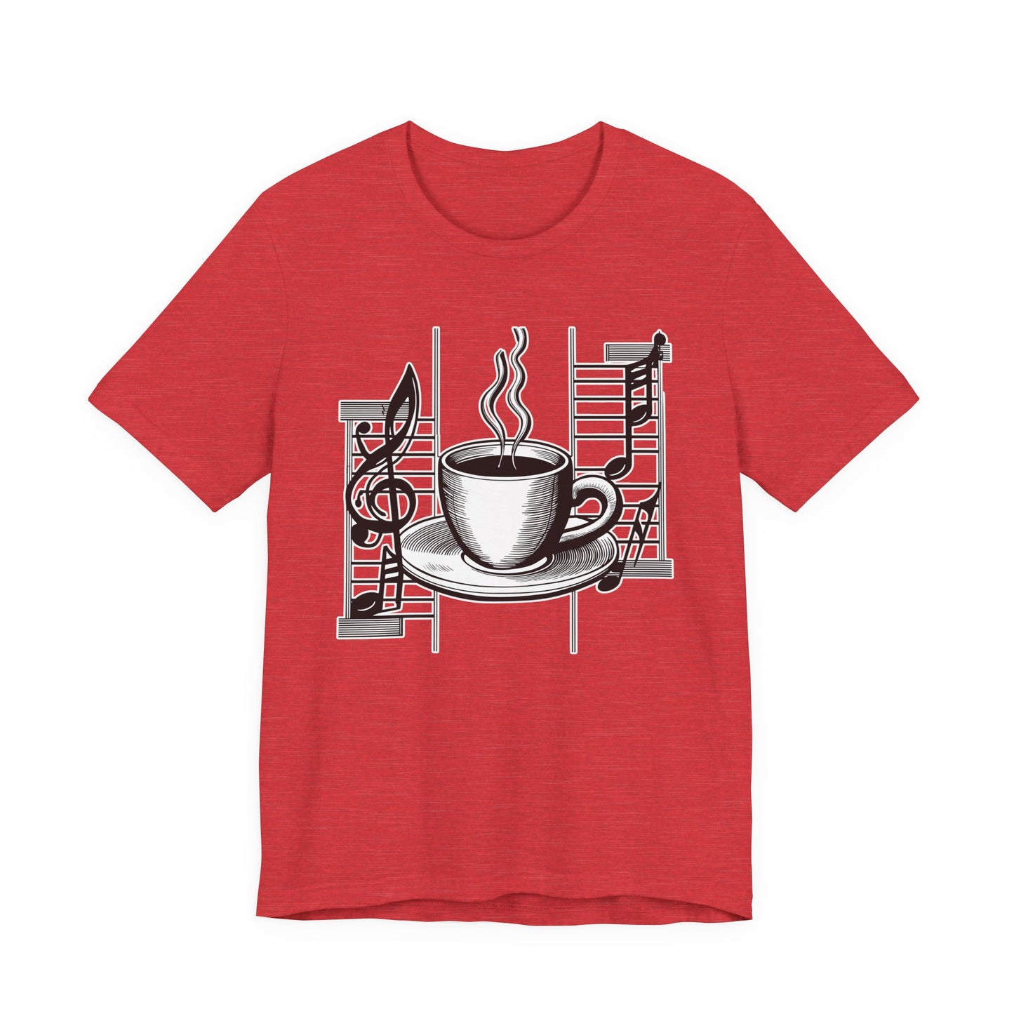 Coffee and Music Notes T-Shirt