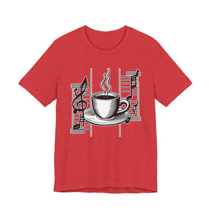 Coffee and Music Notes T-Shirt