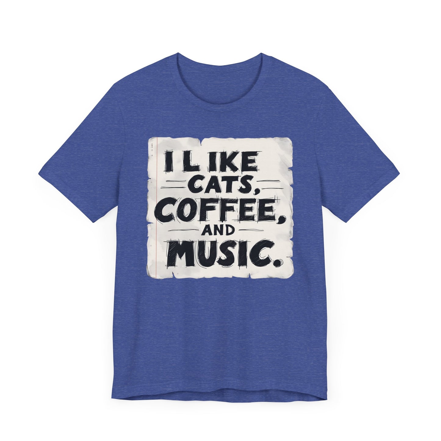 Coffee, Cats and Music T-Shirt