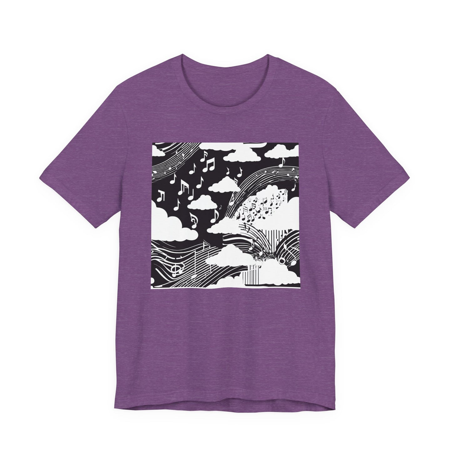 White Music Clouds T-Shirt