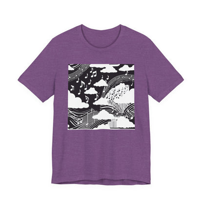 White Music Clouds T-Shirt