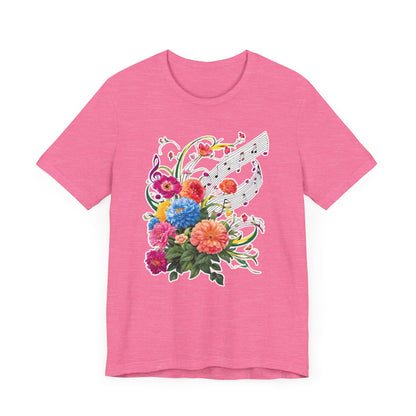 Flower and Music V T-Shirt