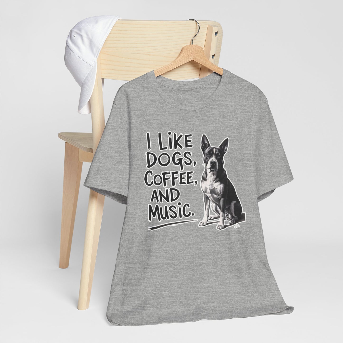 Dog, Coffee and Music T-Shirt