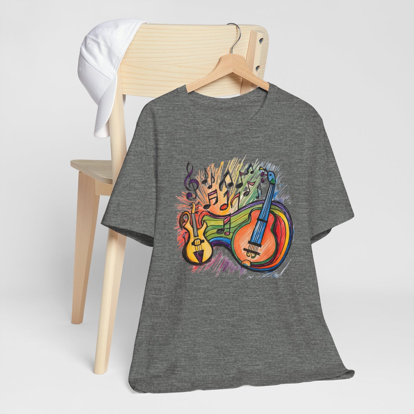 Color Guitars and Notes T-Shirt