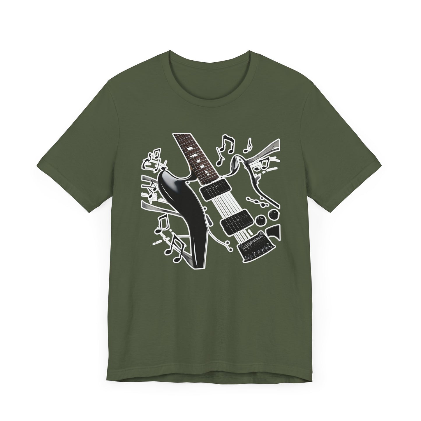 Black and White Guitar T-Shirt