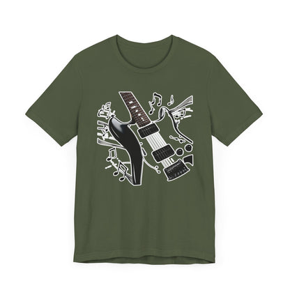 Black and White Guitar T-Shirt