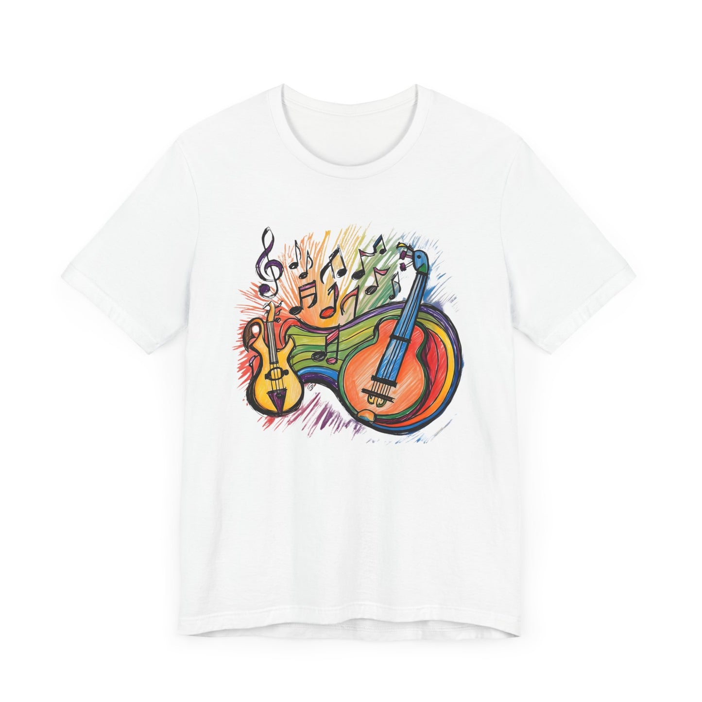 Color Guitars and Notes T-Shirt