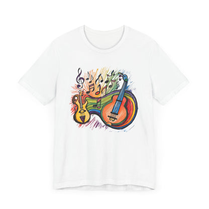 Color Guitars and Notes T-Shirt