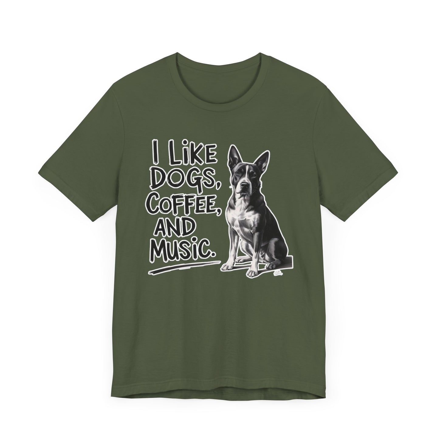 Dog, Coffee and Music T-Shirt