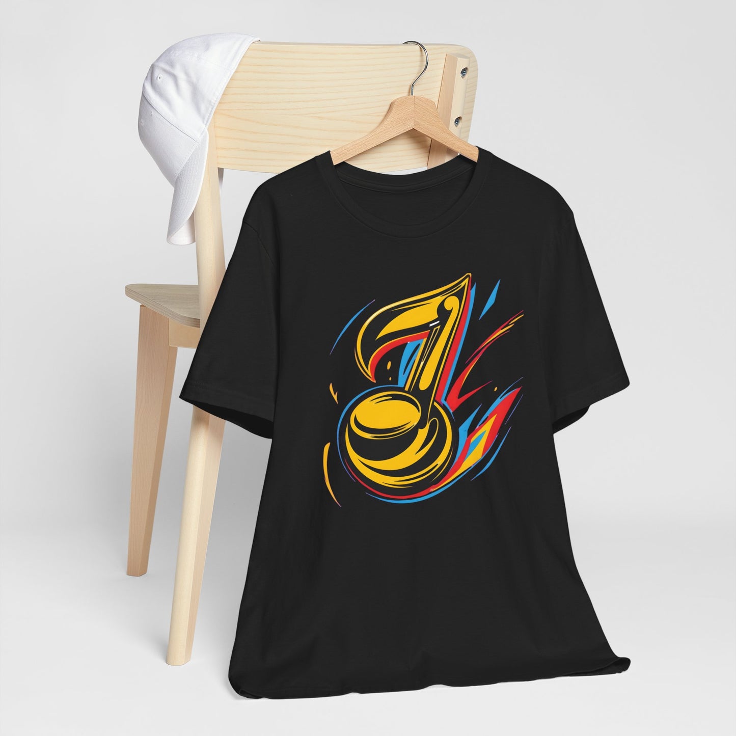 Gold and Pink Music Note T-Shirt