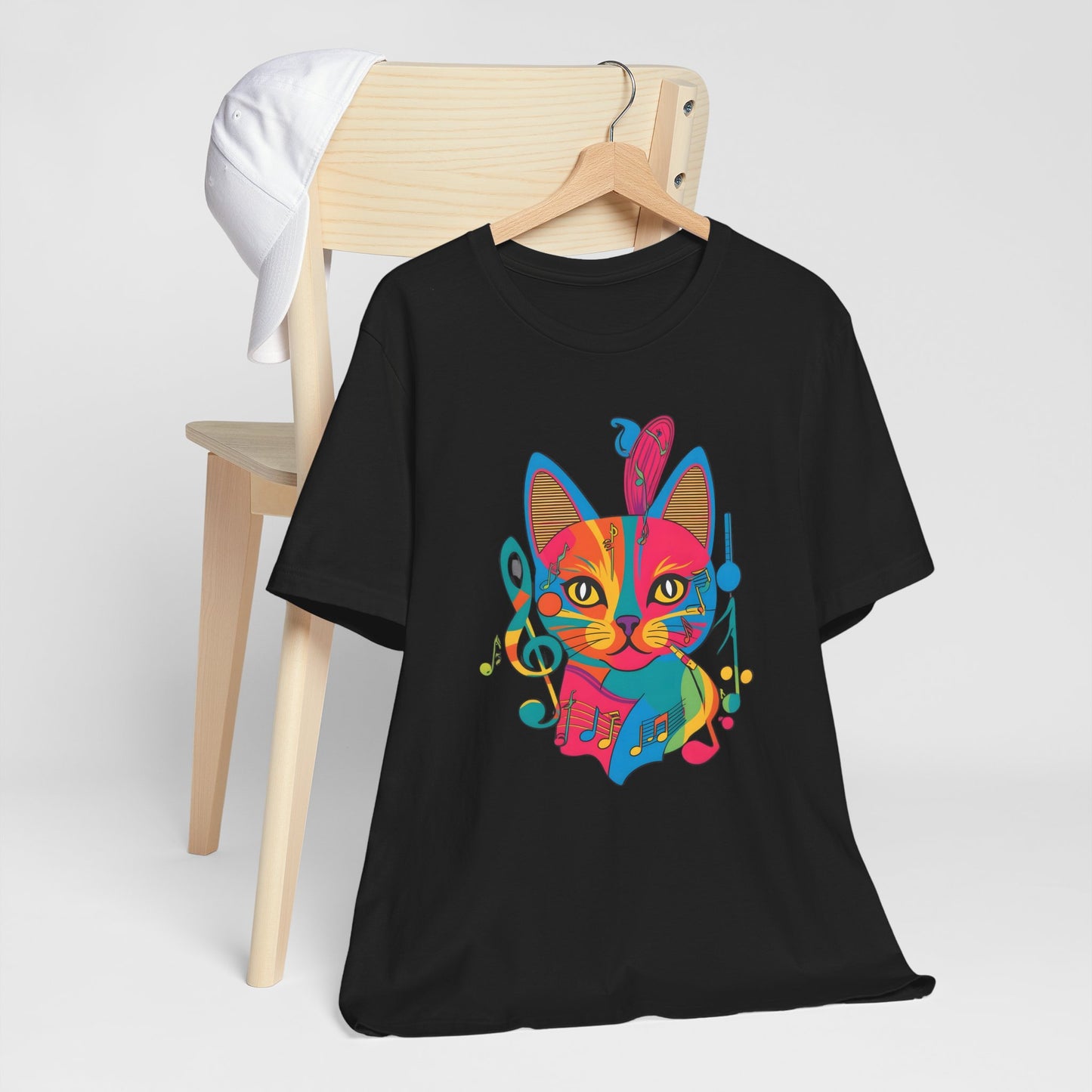 Colorful Cat V T-Shirt