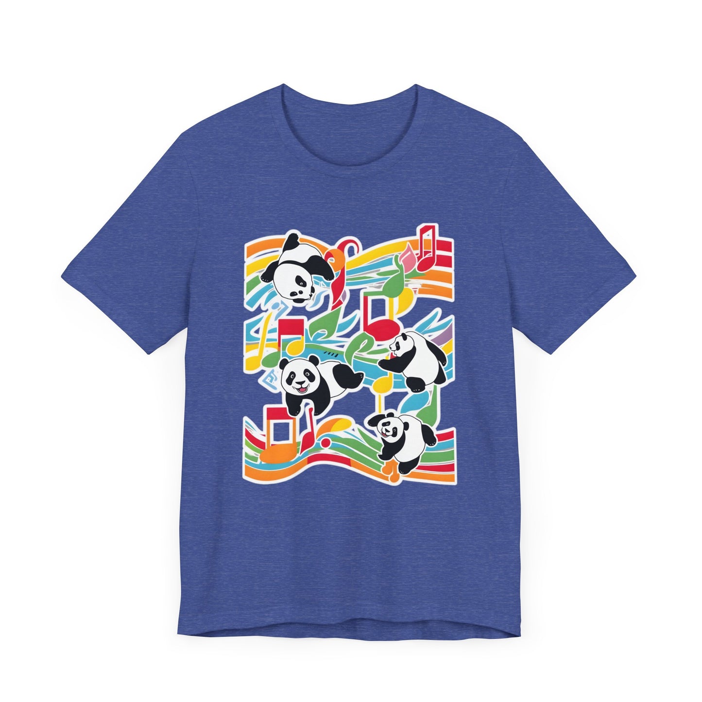 Colorful Panda V T-Shirt