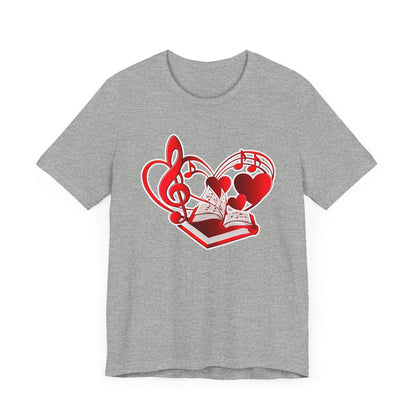 Heart, Music and Books T-Shirt