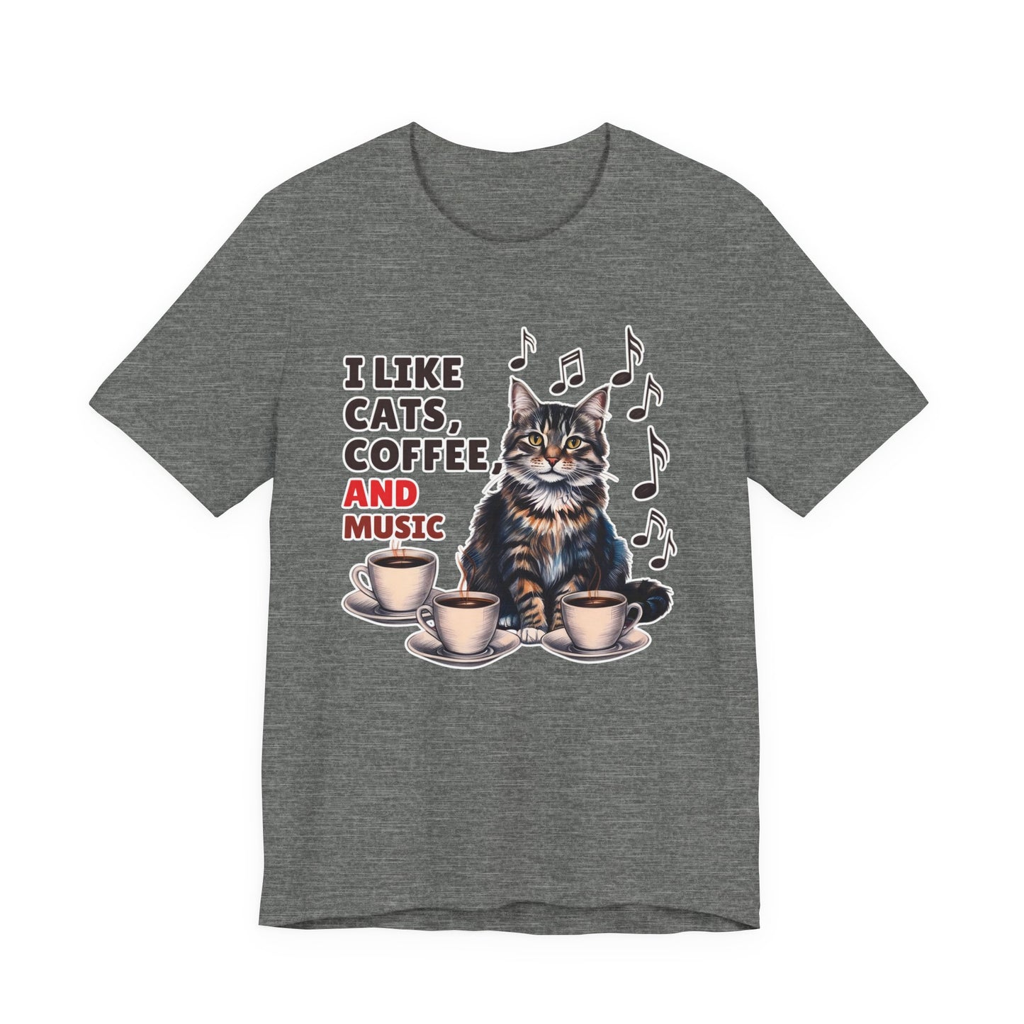 Coffee, Cats and Music II T-Shirt