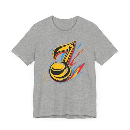 Gold and Pink Music Note T-Shirt