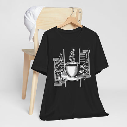 Coffee and Music Notes T-Shirt