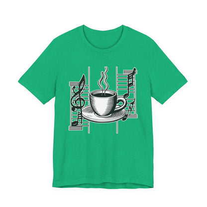 Coffee and Music Notes T-Shirt