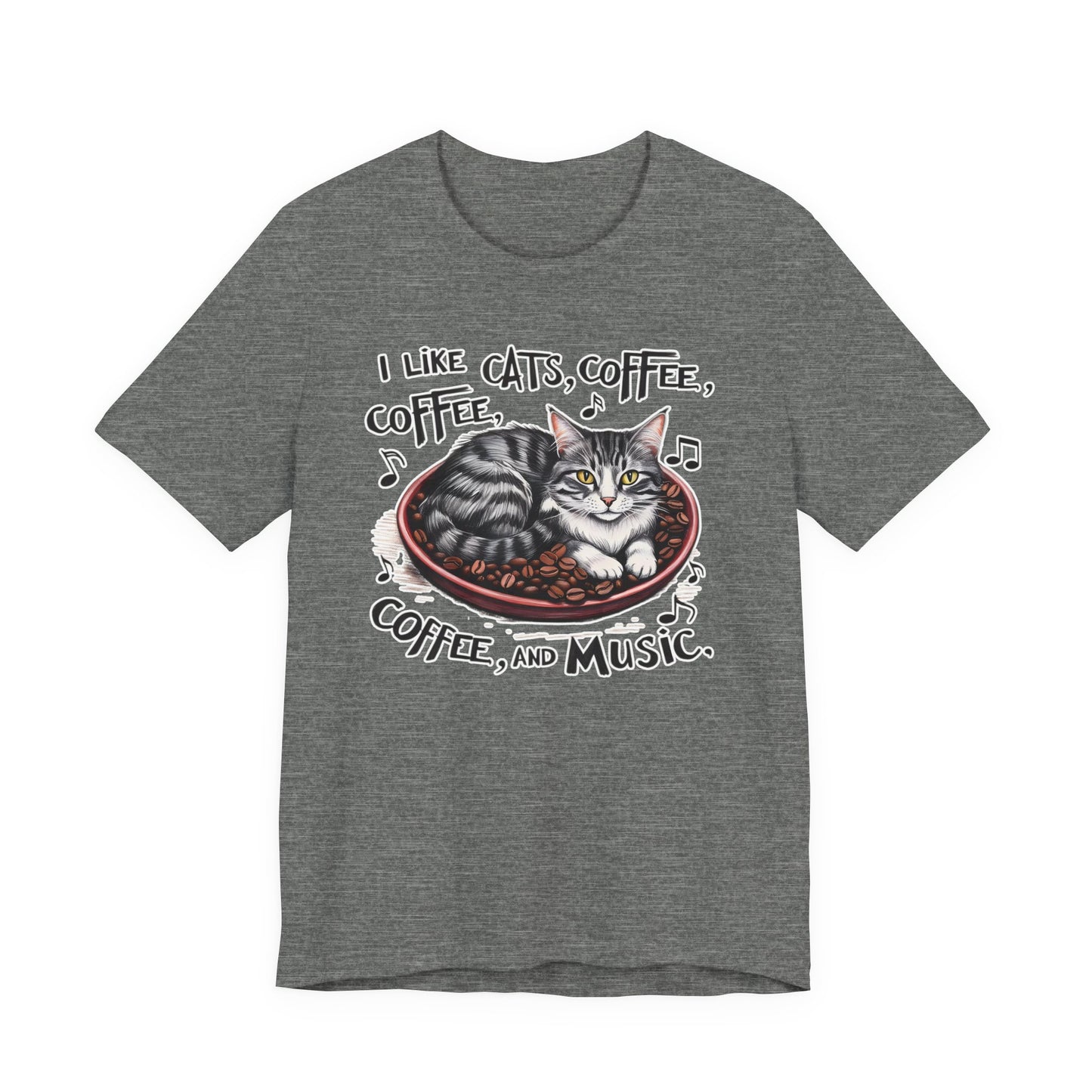 Coffee, Cats and Music III T-Shirt