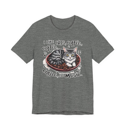 Coffee, Cats and Music III T-Shirt