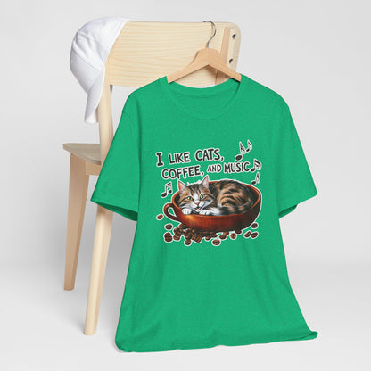 Coffee, Cats and Music IV T-Shirt