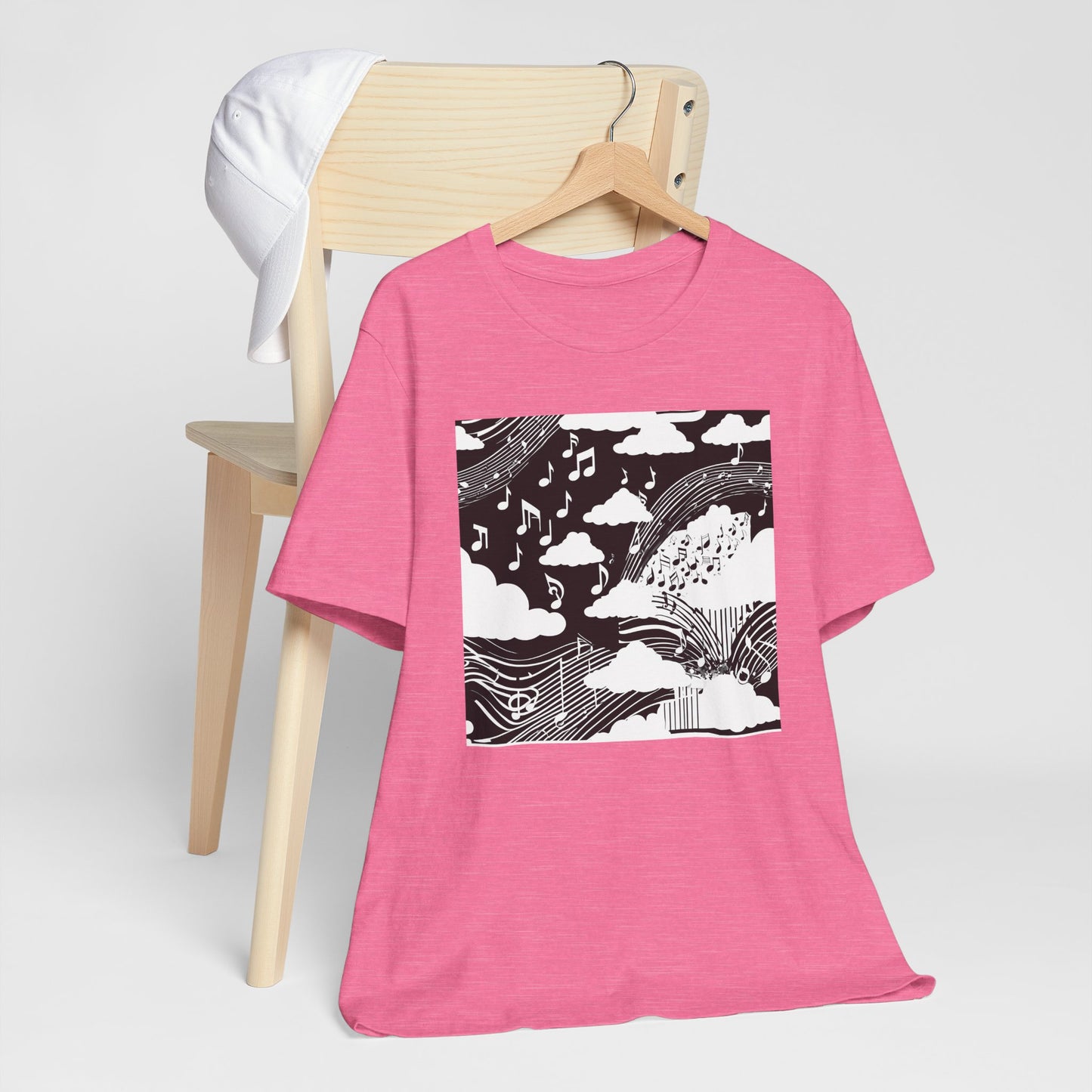 White Music Clouds T-Shirt