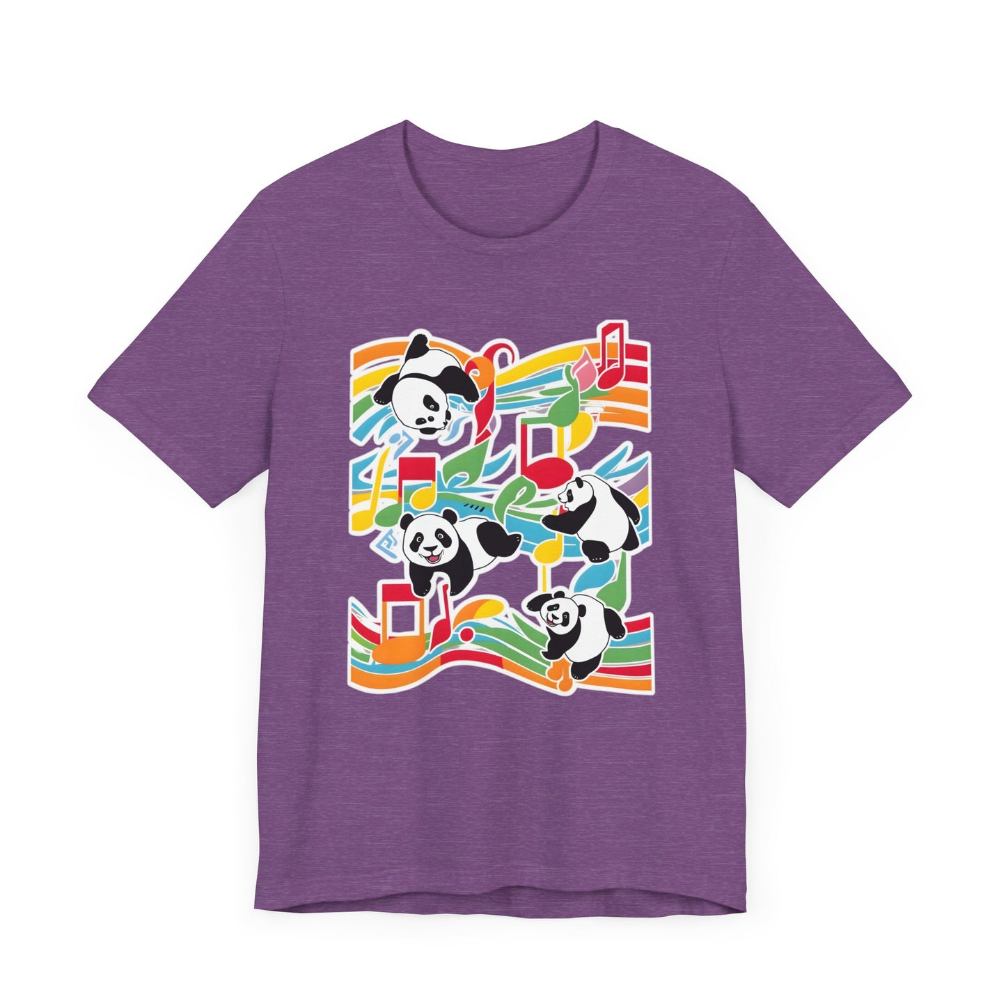 Colorful Panda V T-Shirt