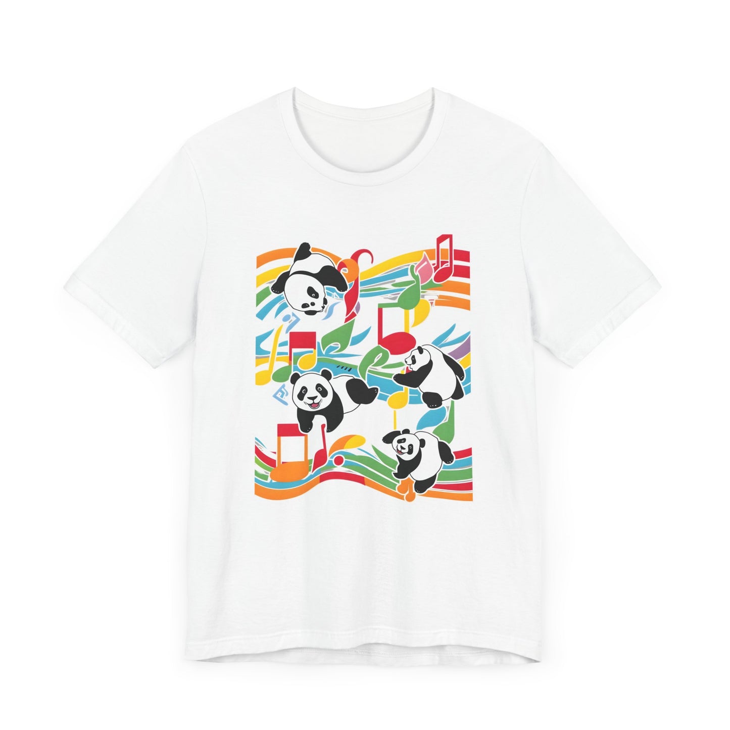 Colorful Panda V T-Shirt