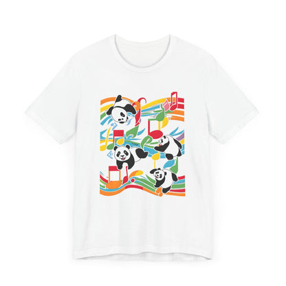 Colorful Panda V T-Shirt