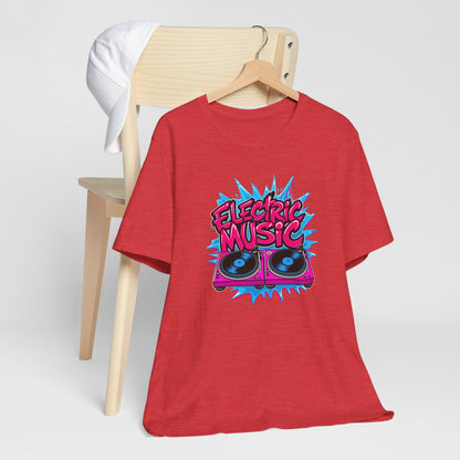 Pink Electric Vinyl Record T-Shirt