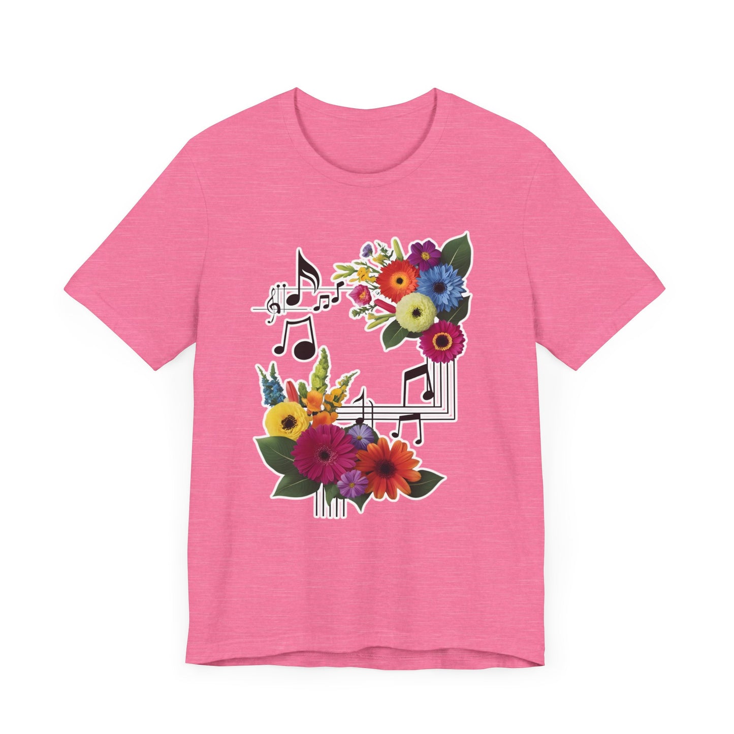 Flower and Music T-Shirt