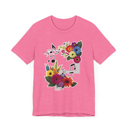Flower and Music T-Shirt