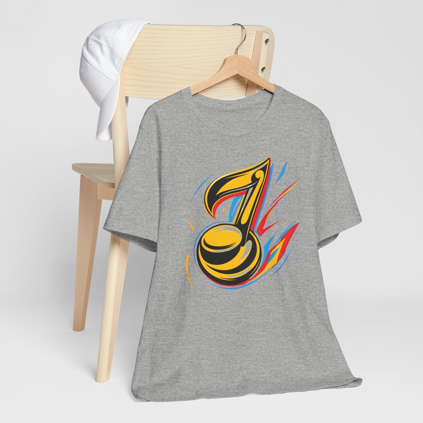 Gold and Pink Music Note T-Shirt