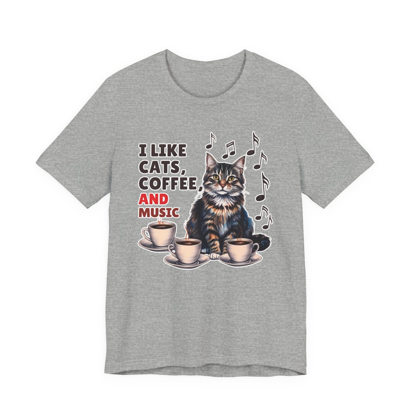Coffee, Cats and Music II T-Shirt