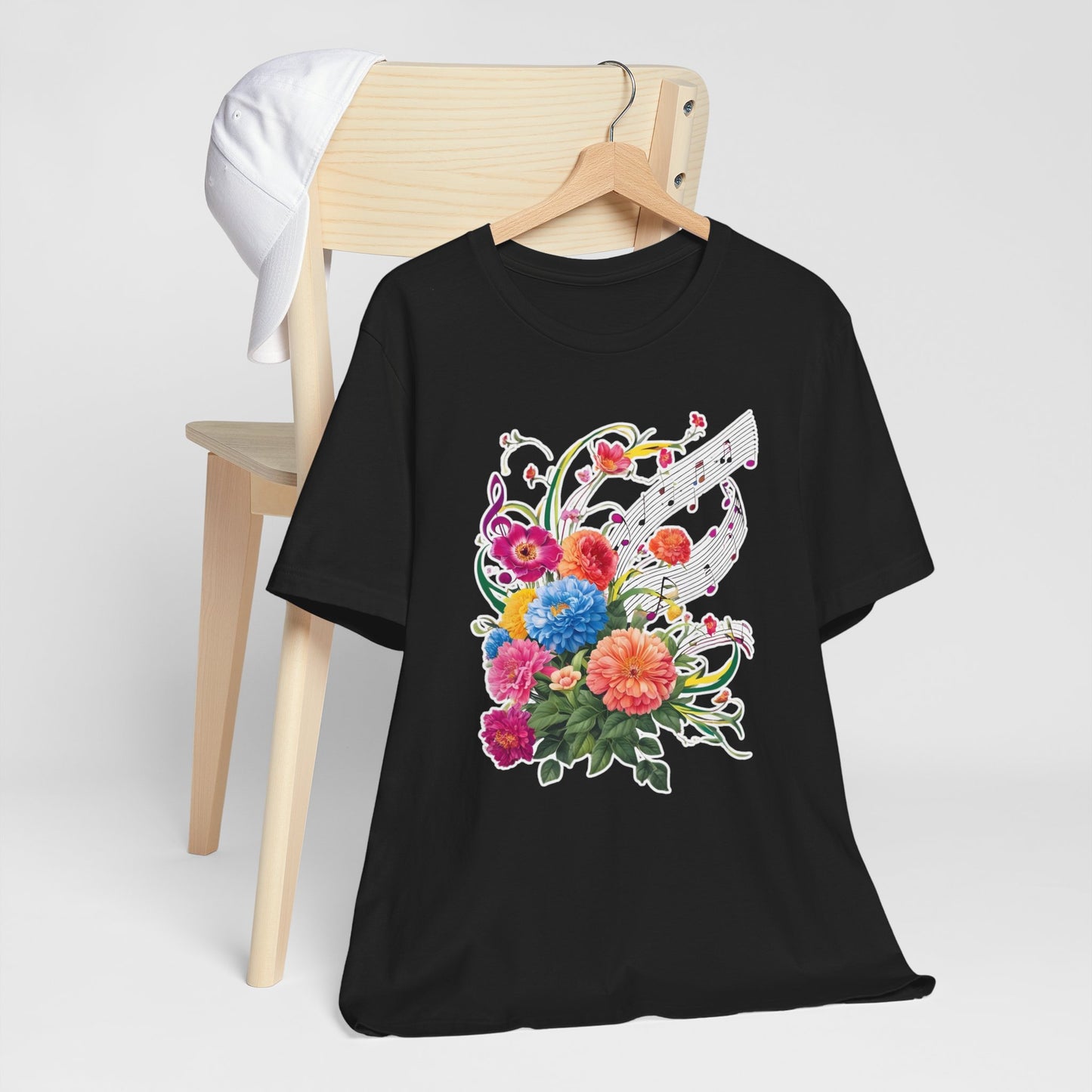 Flower and Music V T-Shirt
