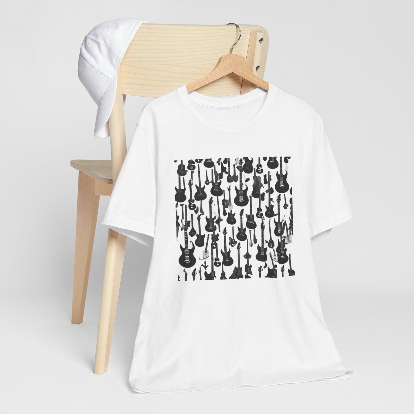 Multiple Black & White Guitars T-Shirt