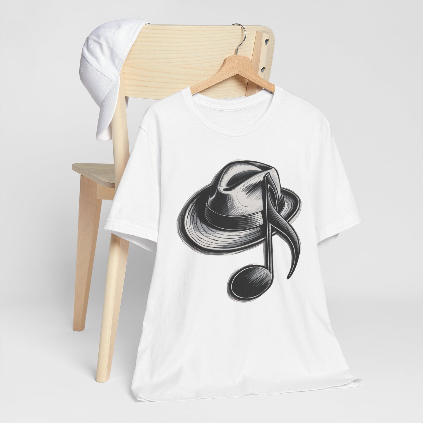 Hat and Note T-Shirt