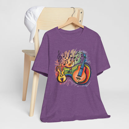 Color Guitars and Notes T-Shirt