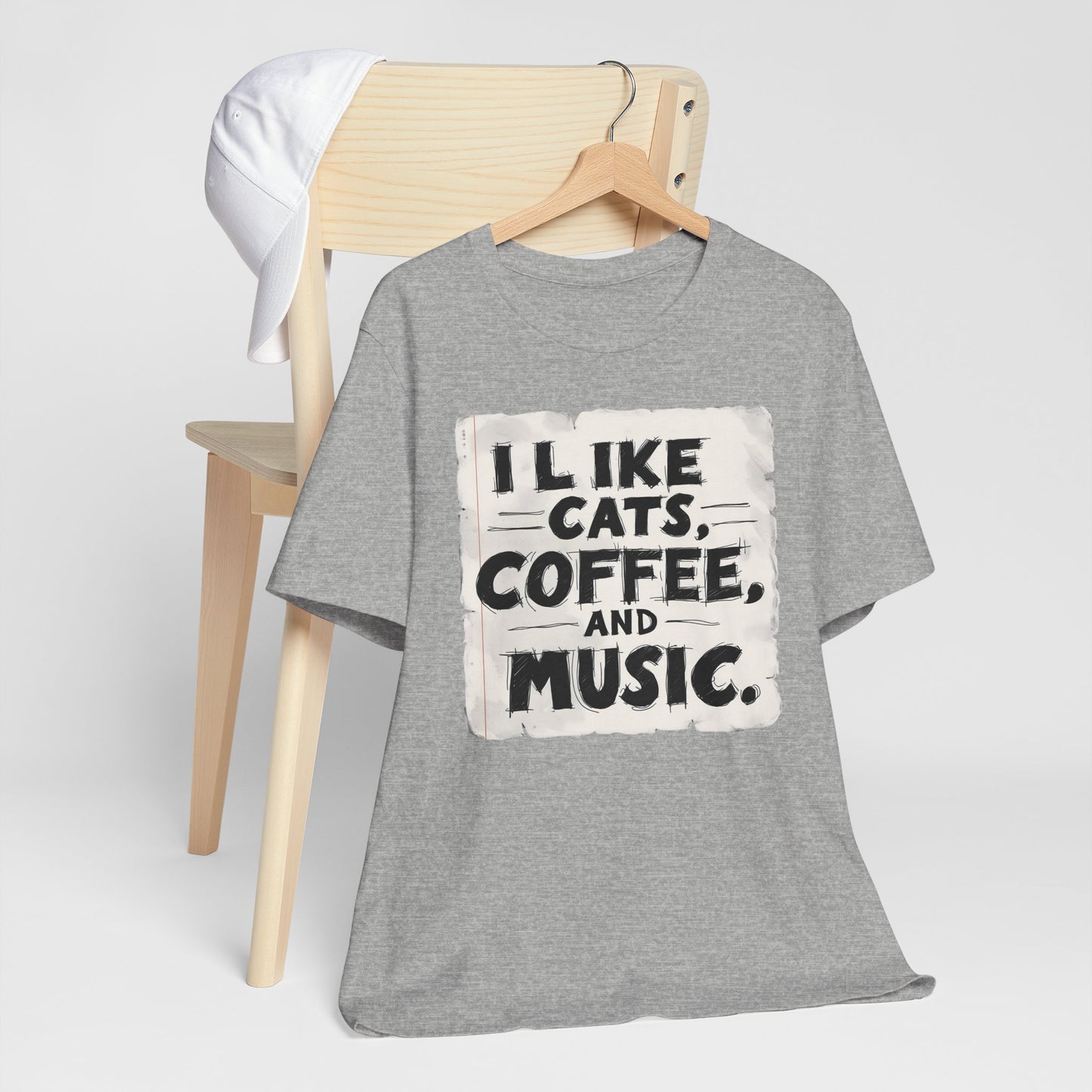 Coffee, Cats and Music T-Shirt