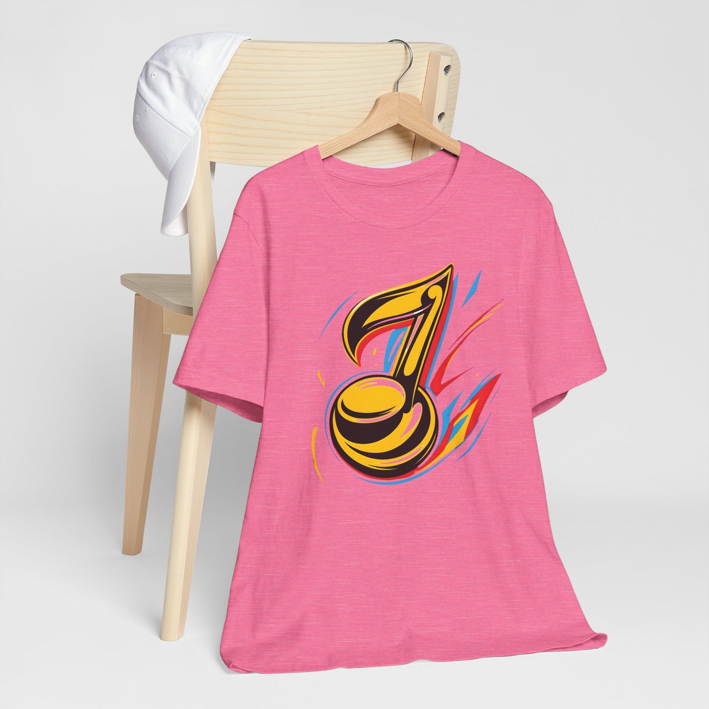 Gold and Pink Music Note T-Shirt