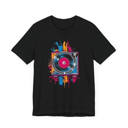 Neon Vinyl Record T-Shirt