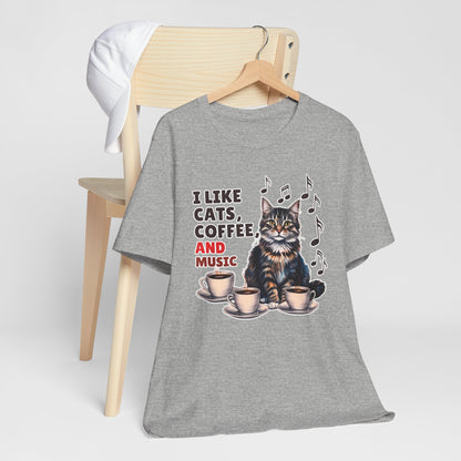 Coffee, Cats and Music II T-Shirt