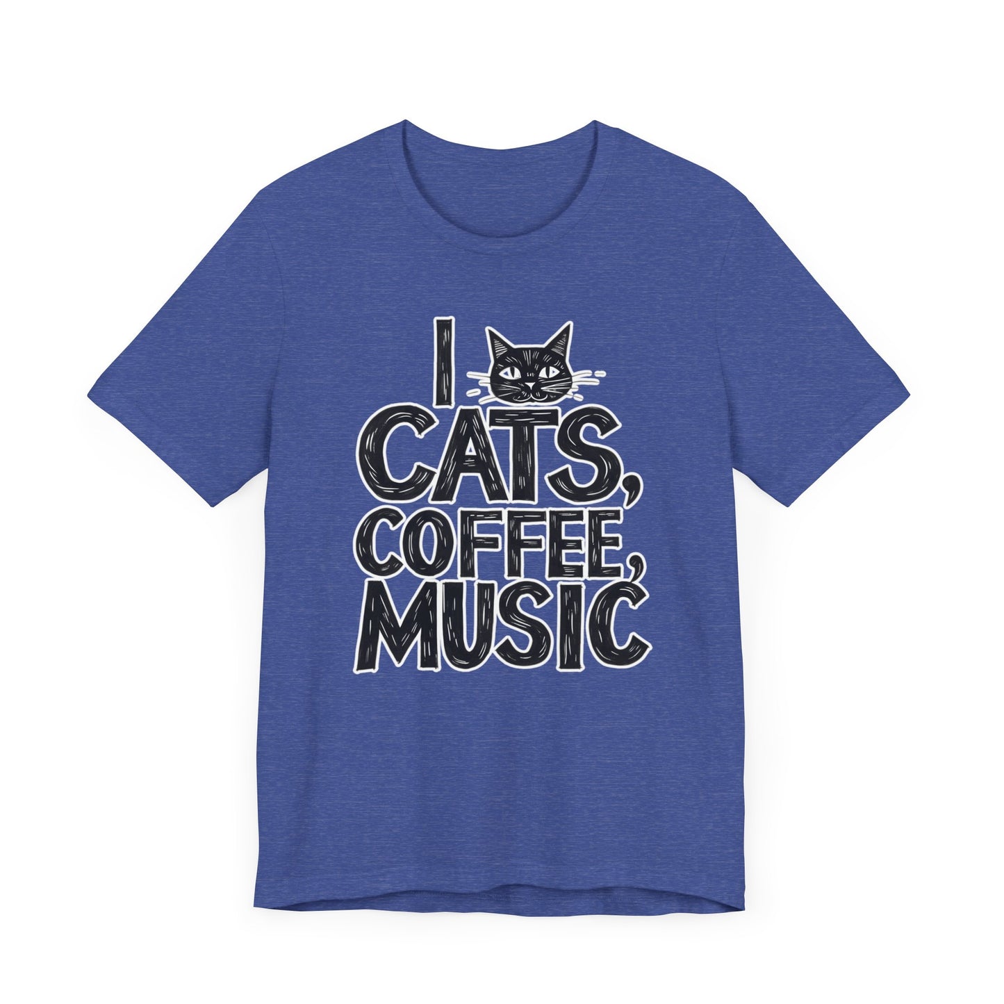 I love Cats, Coffee and Music T-Shirt