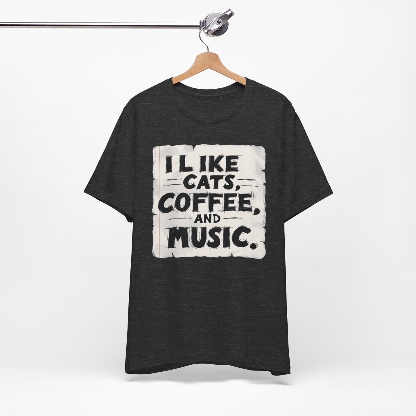 Coffee, Cats and Music T-Shirt
